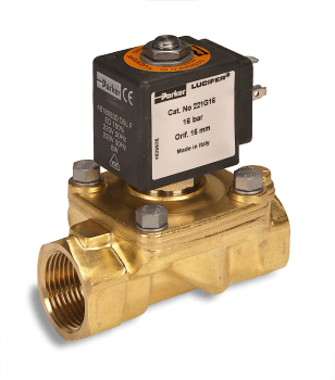 2/2 LUCIFER VALVE NBR BRASS G1/2 N.C