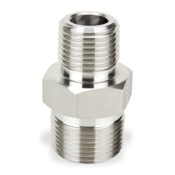 Male Hex Nipple 1/2 MNPT 316SS