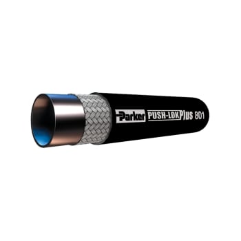 PARKER 801PU-Plus Grey Push-Lok Hose 3/8' Reel 100m