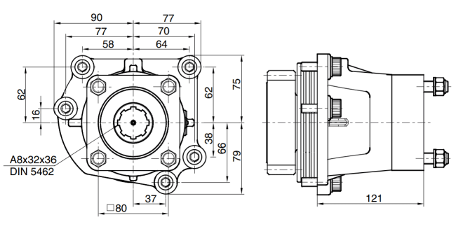 PTO adapter kit for MAN (D20, D26)