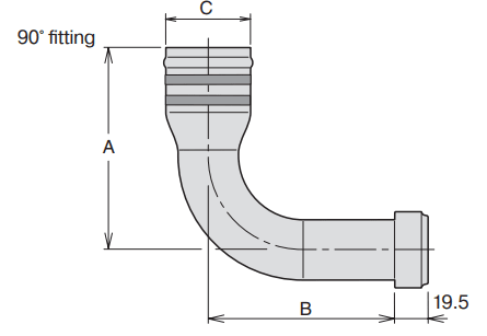 Suction Fittings 63 MM 90 Gr (2 1/2')