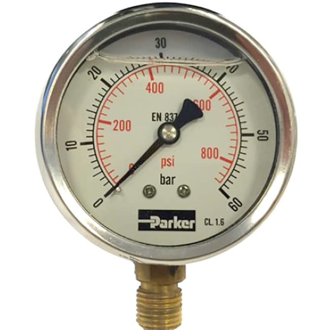Manometer 100 MM, 0-400 Bar Flens
