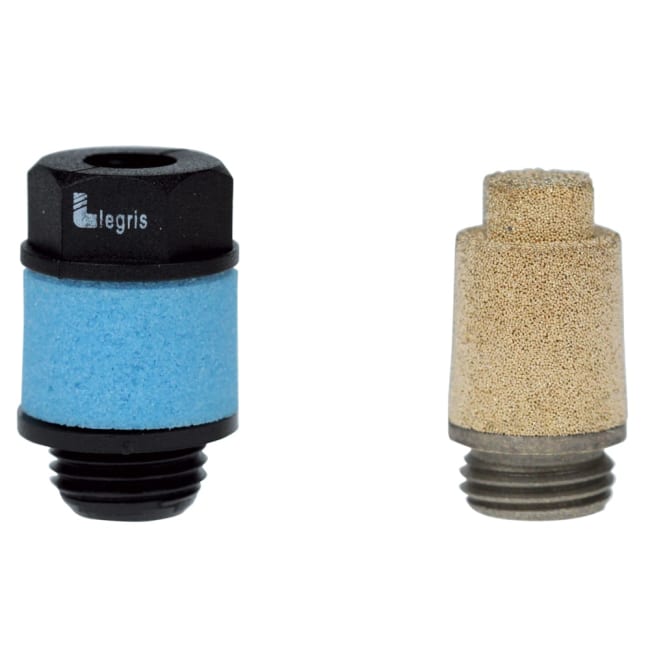LEGRIS Silencer Compact 1/2" NPT Male 12 Bar 316L