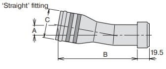 Suction Fittings 75 MM Straight (3')