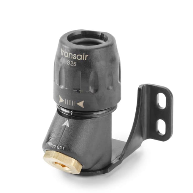 TRANSAIR 1 Port 45Gr Wall Bracket D25, G1/2