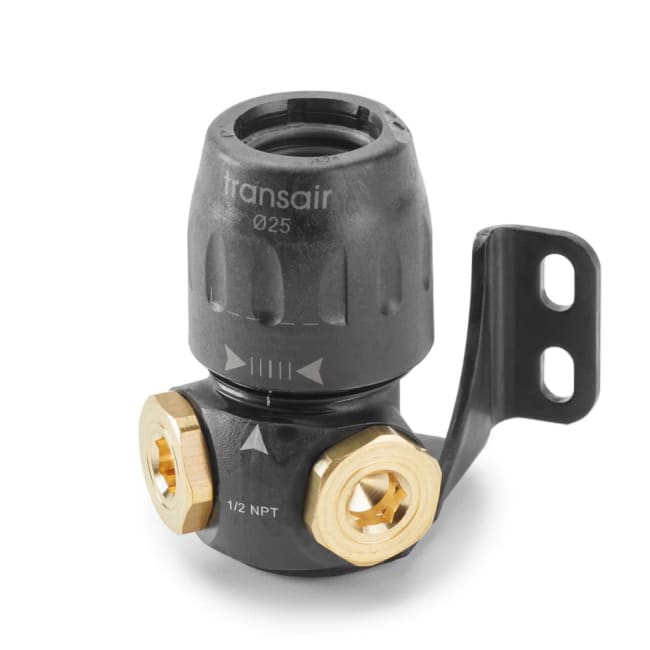 TRANSAIR 2 Port 90 Gr Wall Bracket D16,5 2 X G1/2`