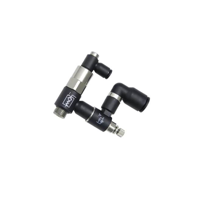 Piloted NRV Flow REG + Exhaust D8 Male 3/8` BSPP