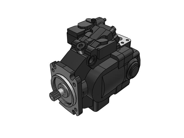 Axial Piston Pump 105ccm CCW W/Paint Thrudrive
