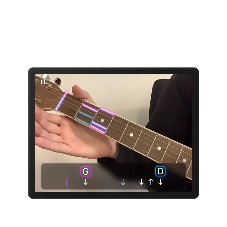 Mockup of GuitAR App