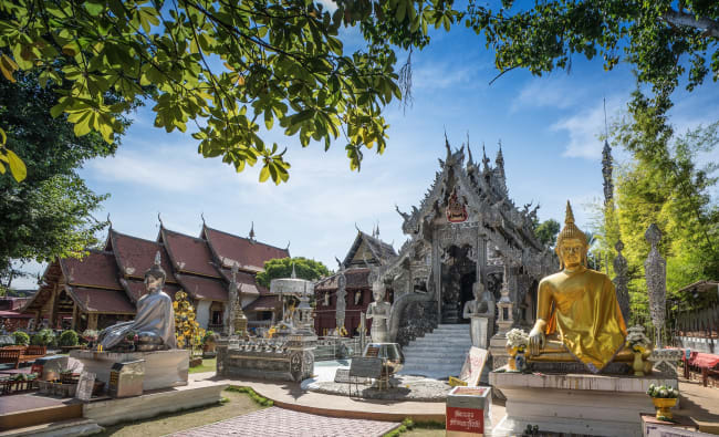 Varme kilder og Chiang Mais gyldne pagode