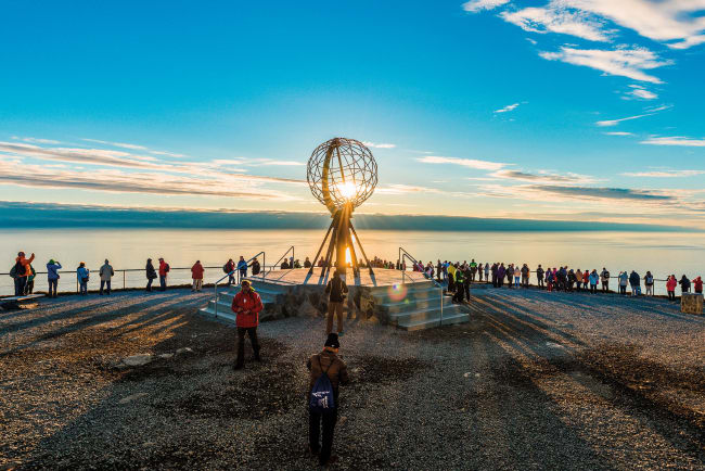 Ankomst til verdens ende  Nordkap