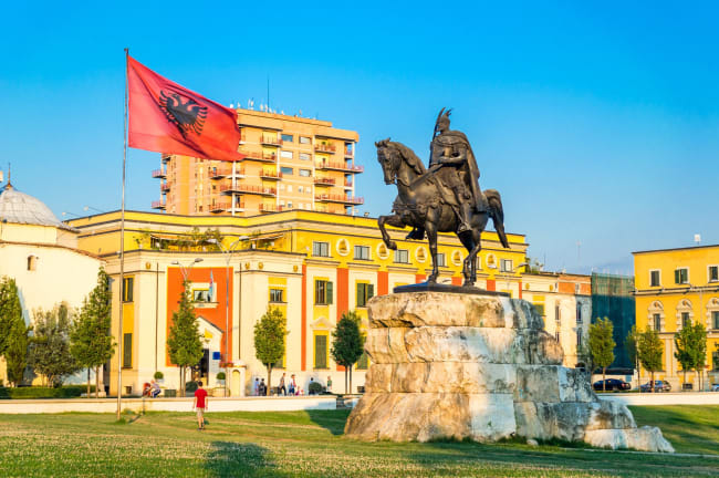 Udrejse Billund til Tirana