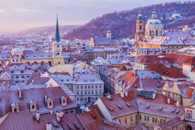 Prag og ankomst i Wienerwald