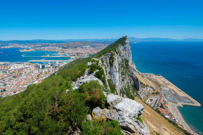 Gibraltar  et lille stykke England i Spanien