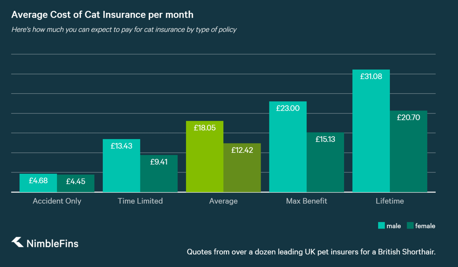 Average Cost of Cat Insurance 2019 | NimbleFins