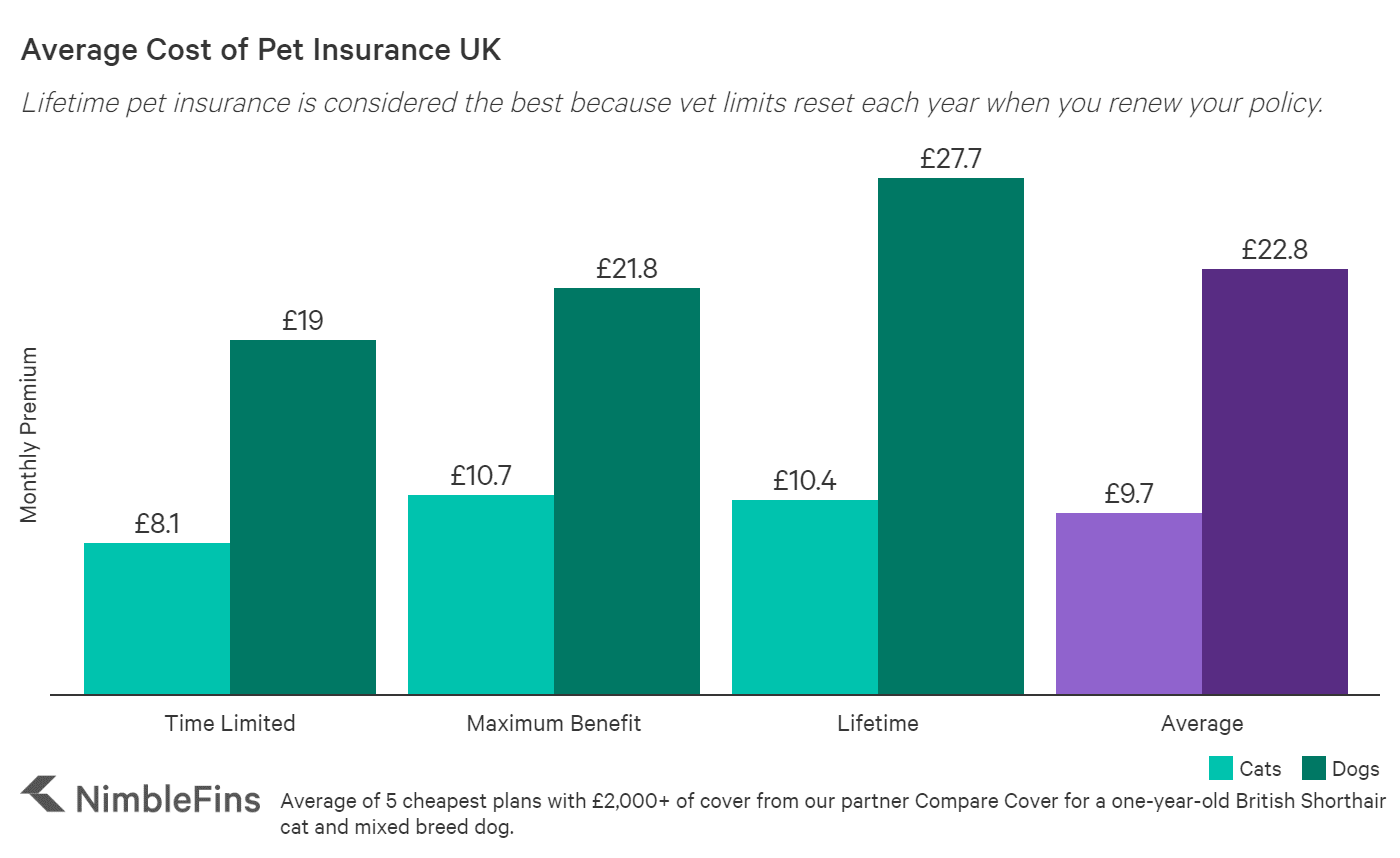 average-cost-of-pet-insurance-uk-2022-nimblefins