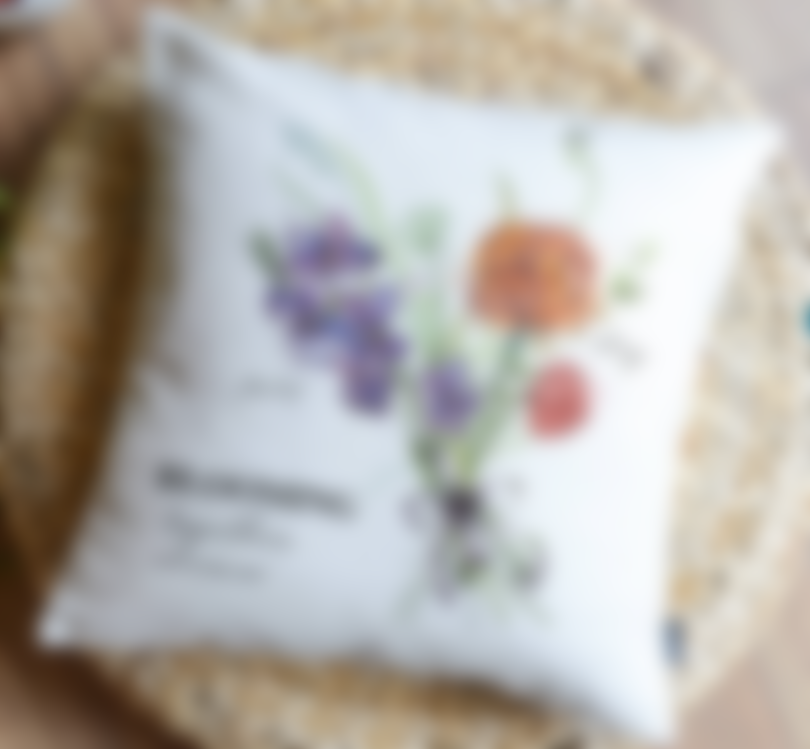 picture of blooming pillow