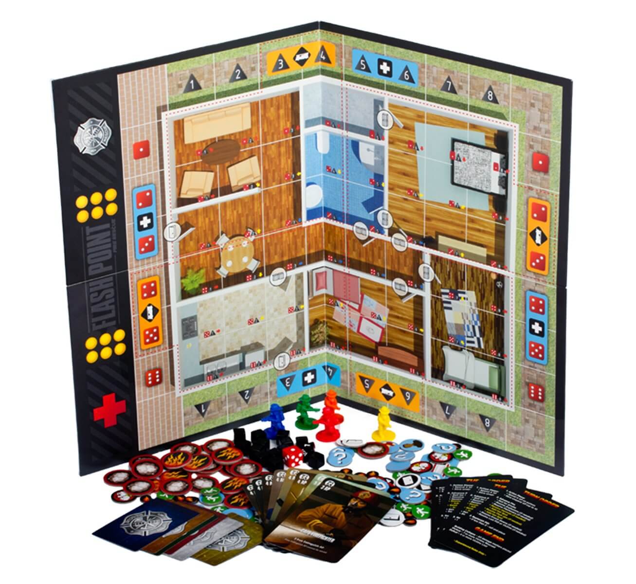 Flashpoint Fire Rescue board game Components