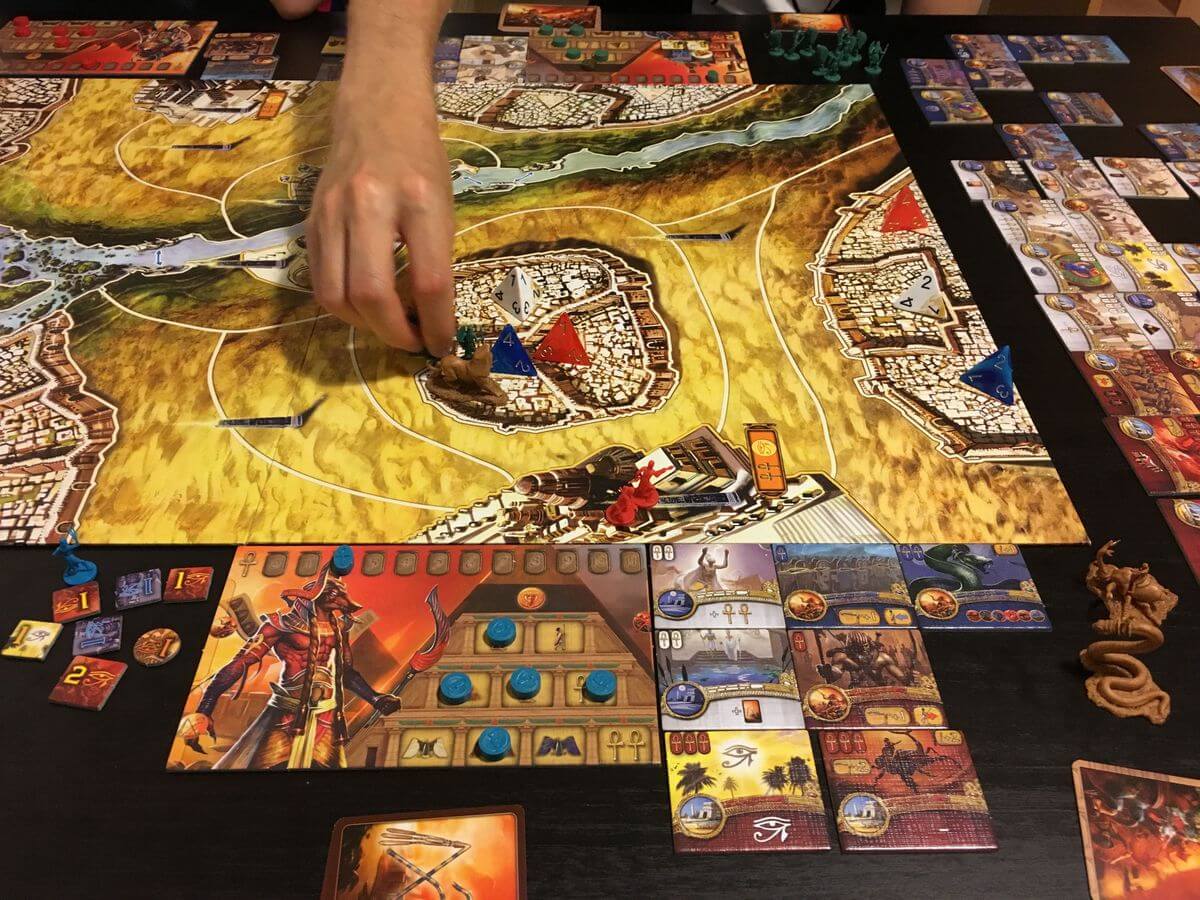 Kemet board game in Action