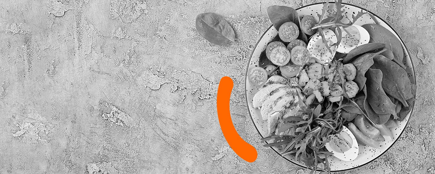 prato de alimentação balanceada