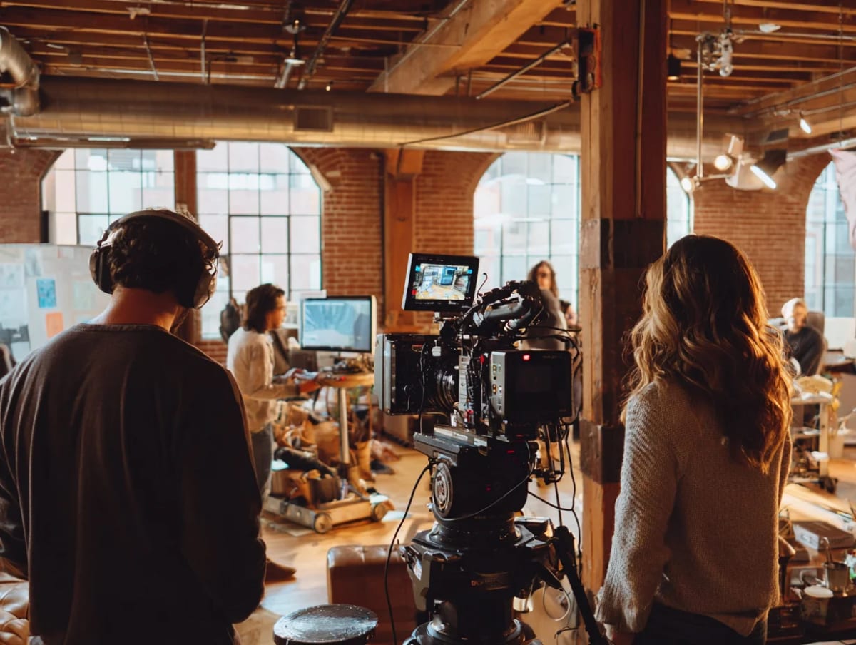 Local crew setting up a shoot in their home market