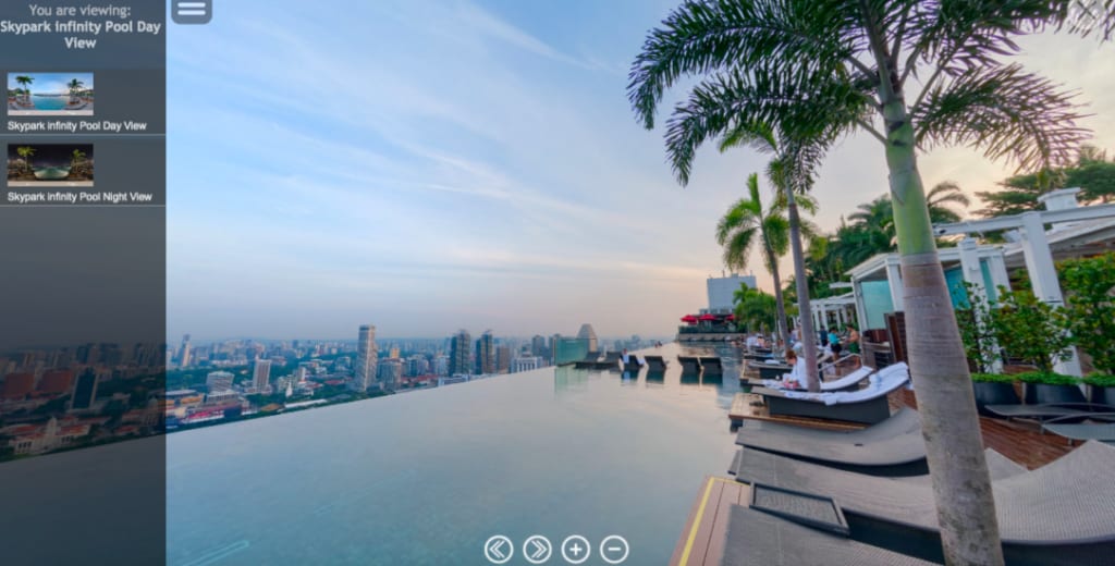 <a href="https://www.marinabaysands.com/attractions/infinity-pool.html?modal=modal360-0-8158251a-3584-4913-9c5a-e22b5b011a3e" target="_blank" rel="noopener">Marina Bay Sands Infinity Pool 360° view</a>