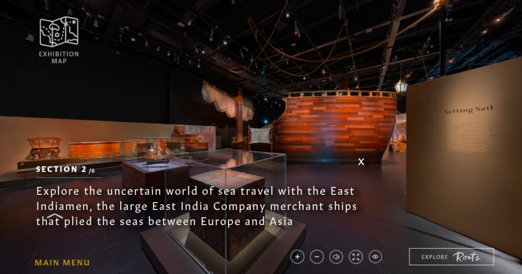 <a href="https://www.nhb.gov.sg/media/exhibition-online/aonw-new/index.html" target="_blank" rel="noopener">The National Museum of Singapore – An Old New World exhibition 360° view </a>