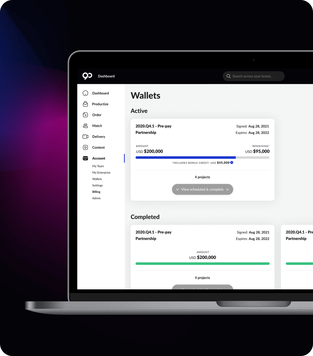 Manage spend and service levels