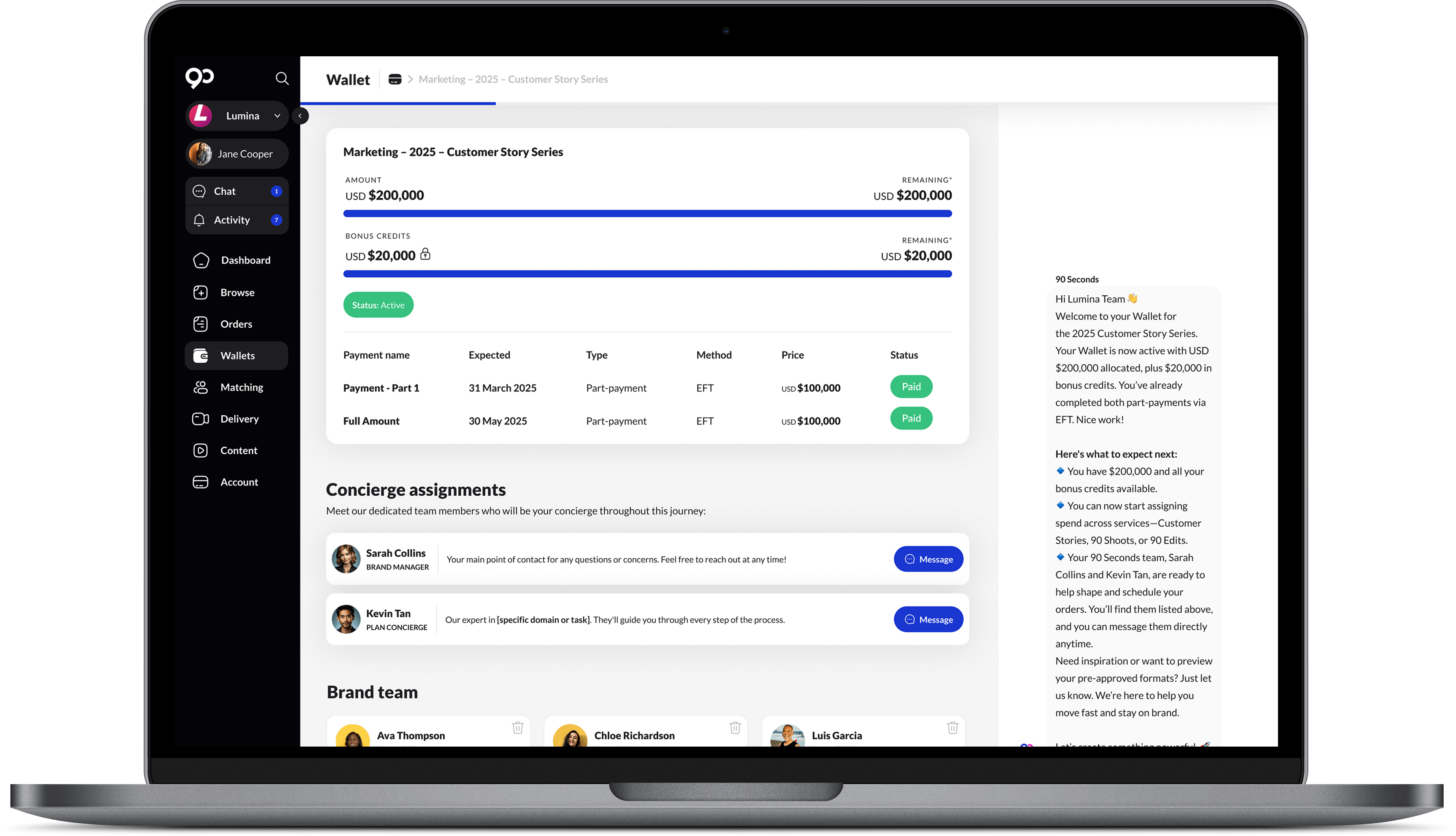 Manage your budget efficiently with <span>Wallets</span>