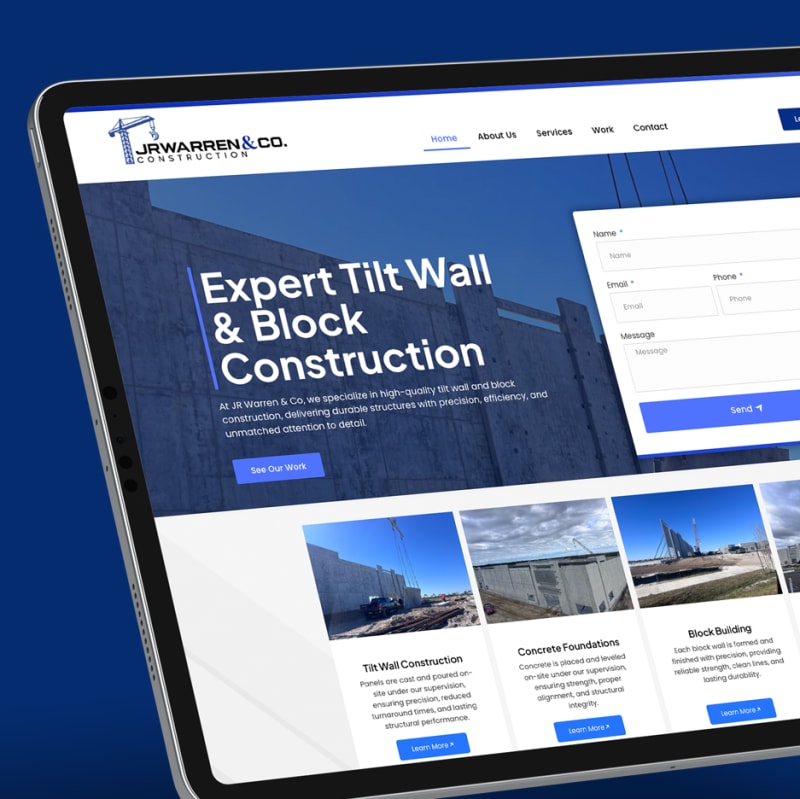 JR Warren Website Design