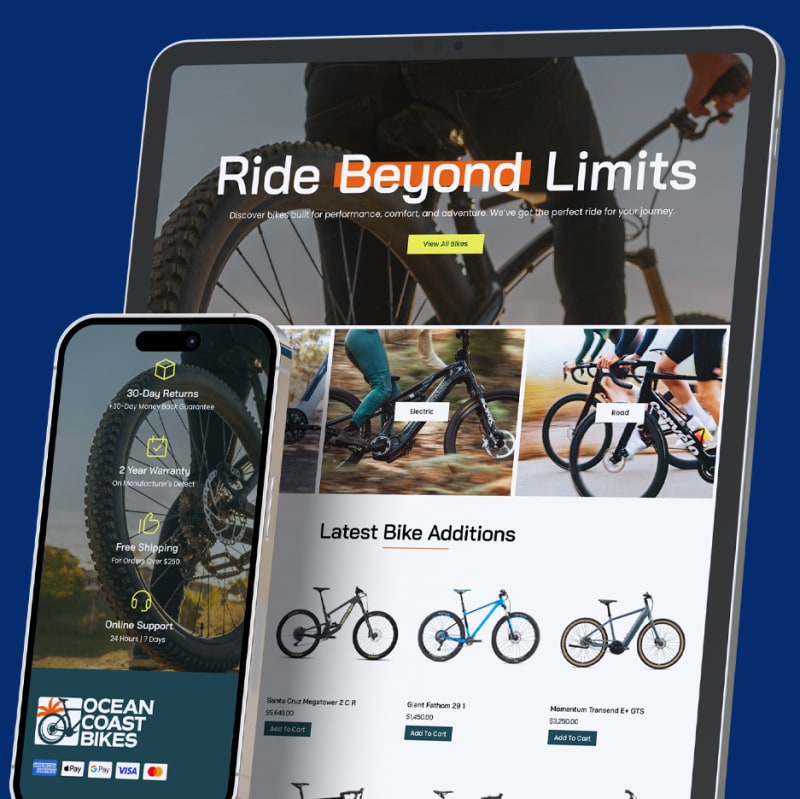 Ocean Coast Website Design