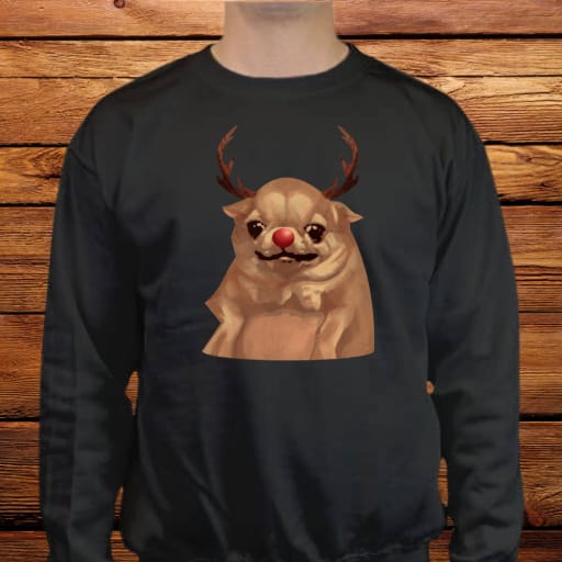 Perrito Navideño Sweater Black