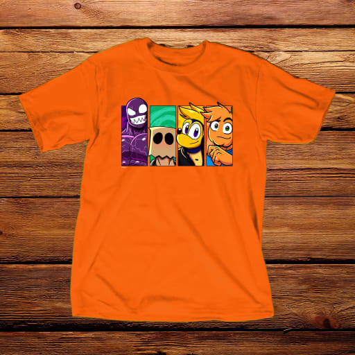 Los Curifeos Playera Naranja