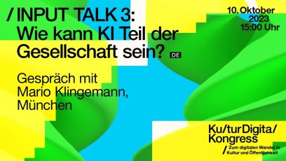 Thumbnail des Vortrags von Mario Klingemann beim Kultur Digital Kongress