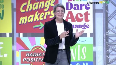 Foto von Dr. Sandra Wolf auf der Konferenz ChangeNow 2023