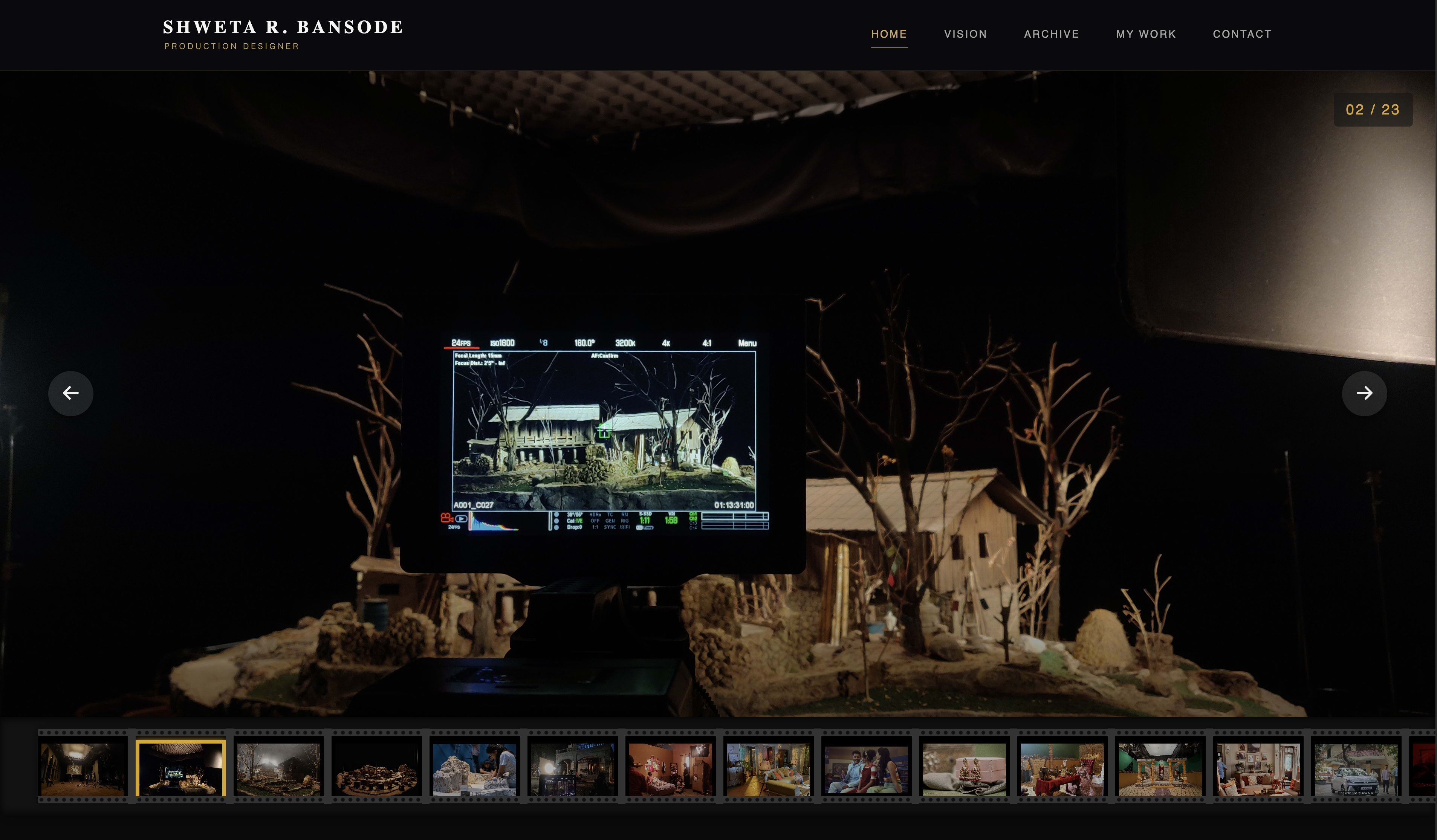 SHWETA BANSODE website developed, designed and built by Nirmeva Studio — Bespoke Precision Engineering Web App Screenshot
