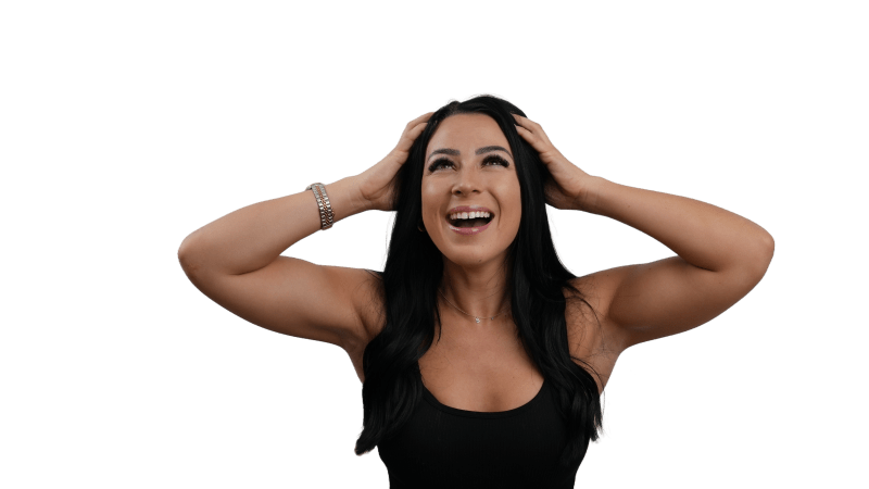 Close view of Sarah's brow mapping process—designing something specific to your face, not a trending template