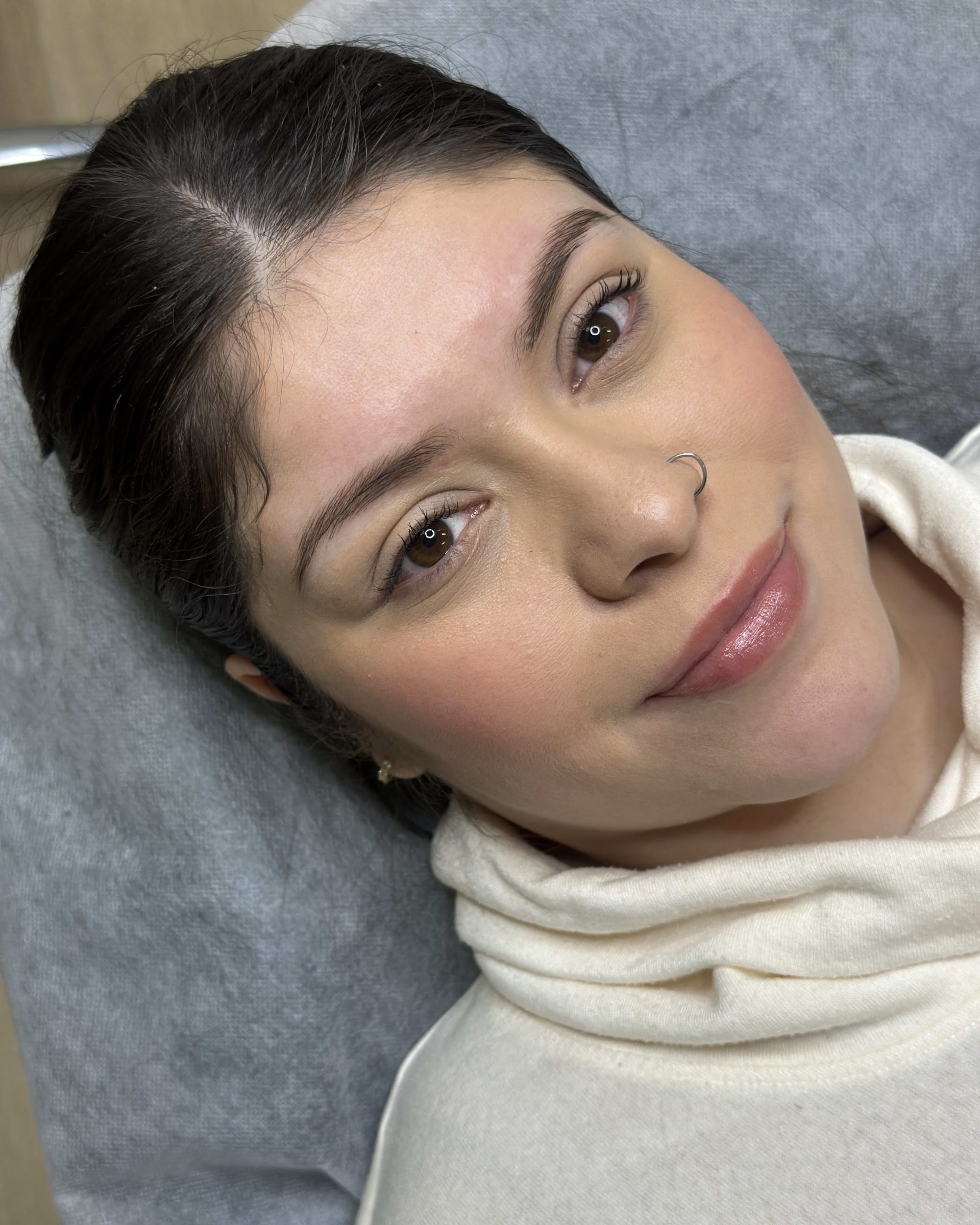 Before microblading - Lockport client