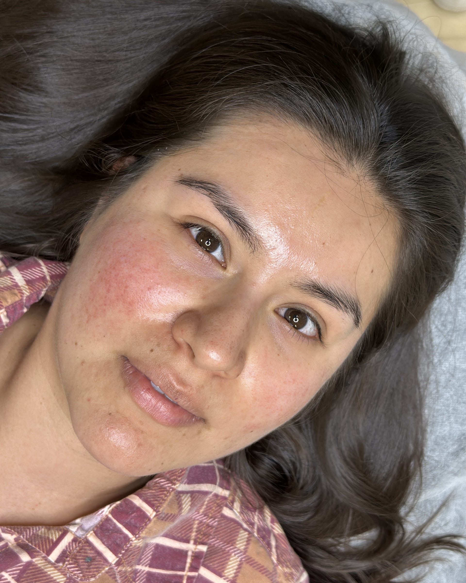 Before microblading - New Lenox client