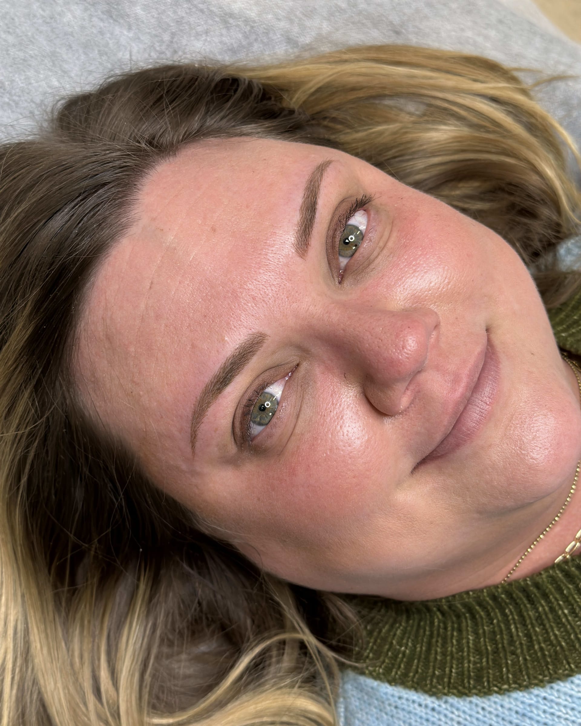 After microblading - Schaumburg client