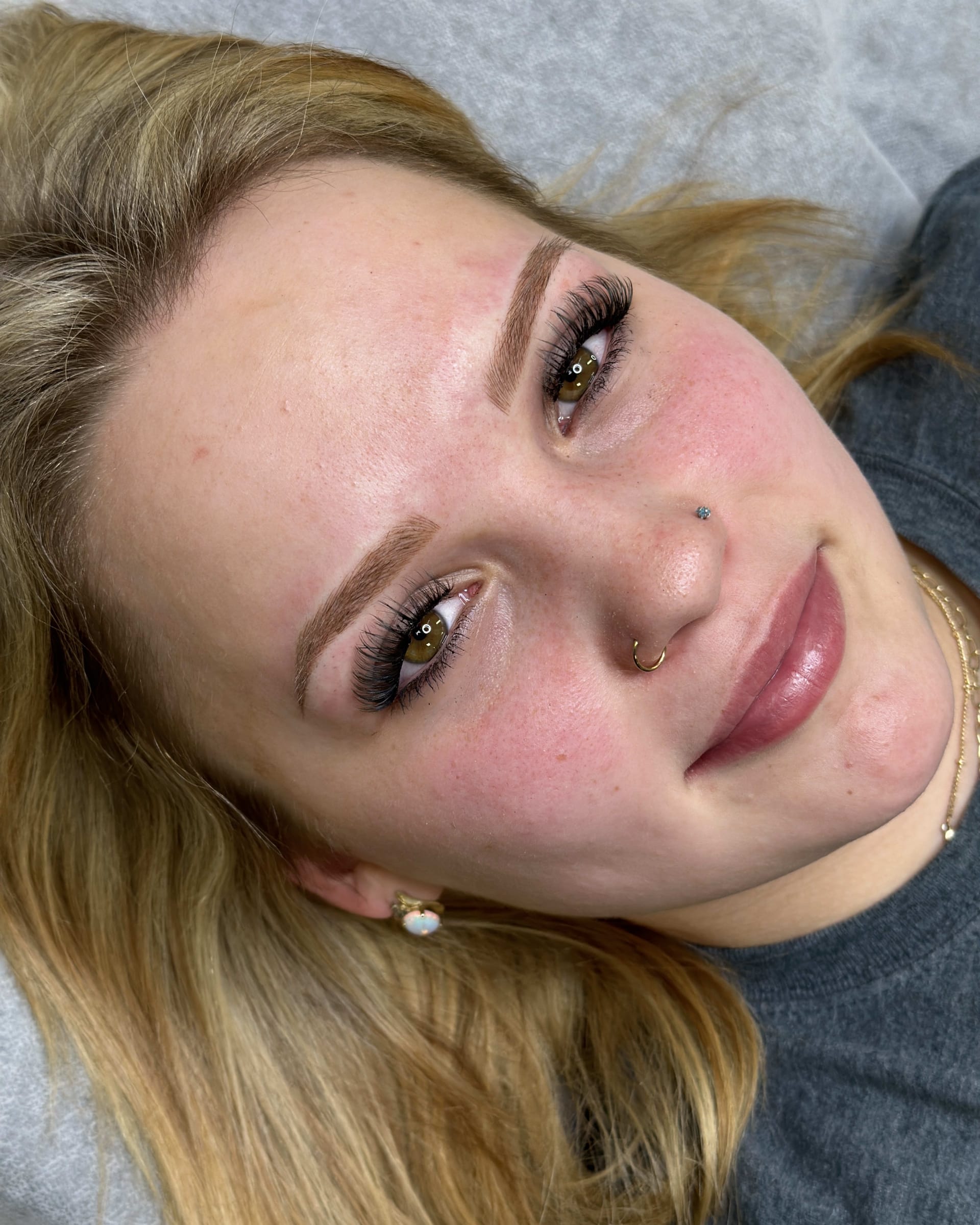 After microblading - Barrington client