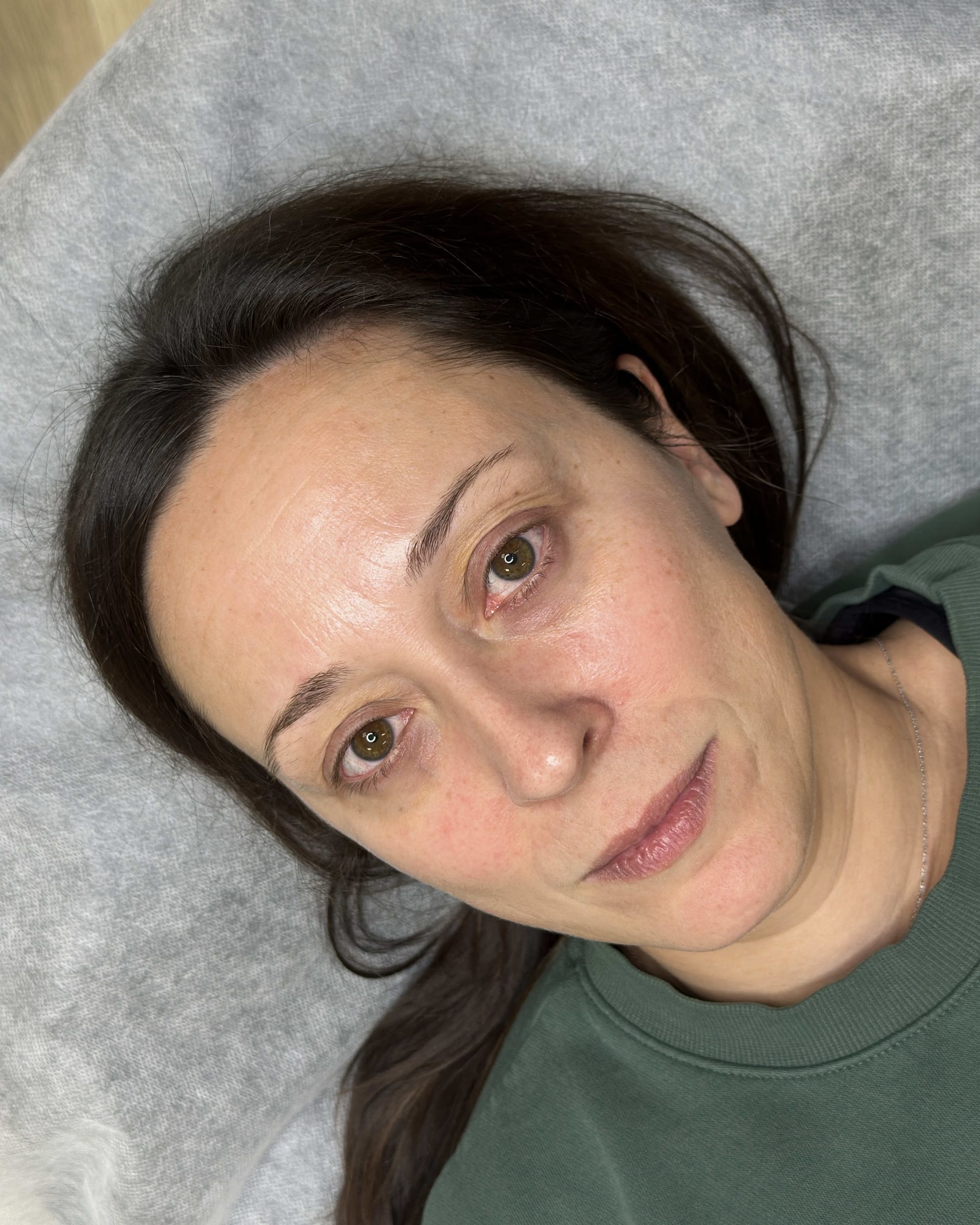 Before microblading - Aurora client