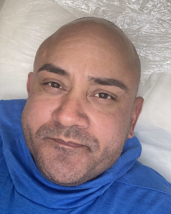Before microblading - Male transformation