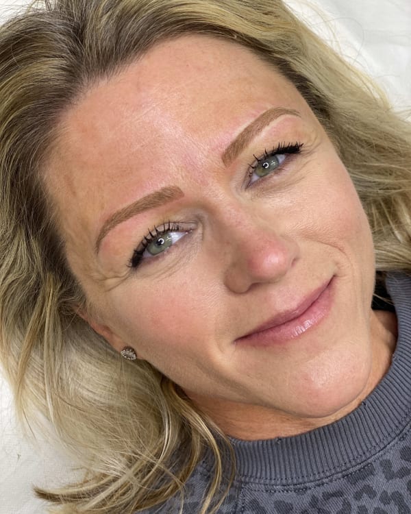 After microblading - Mature transformation