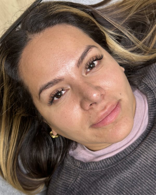 Before microblading - Aurora client