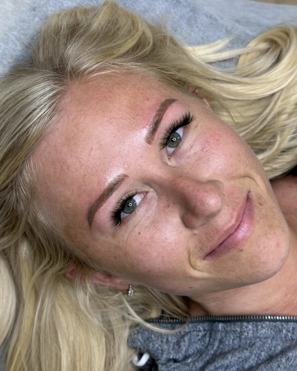 After microblading - Naperville client