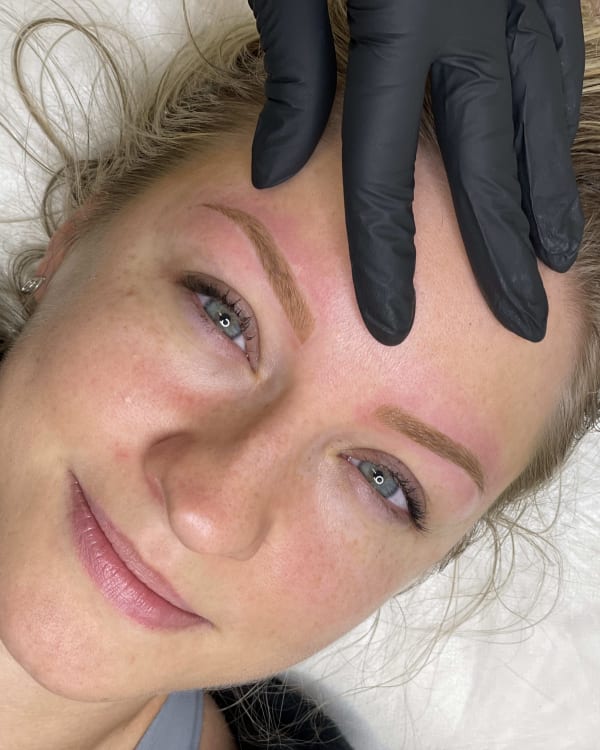 After microblading - Romeoville client