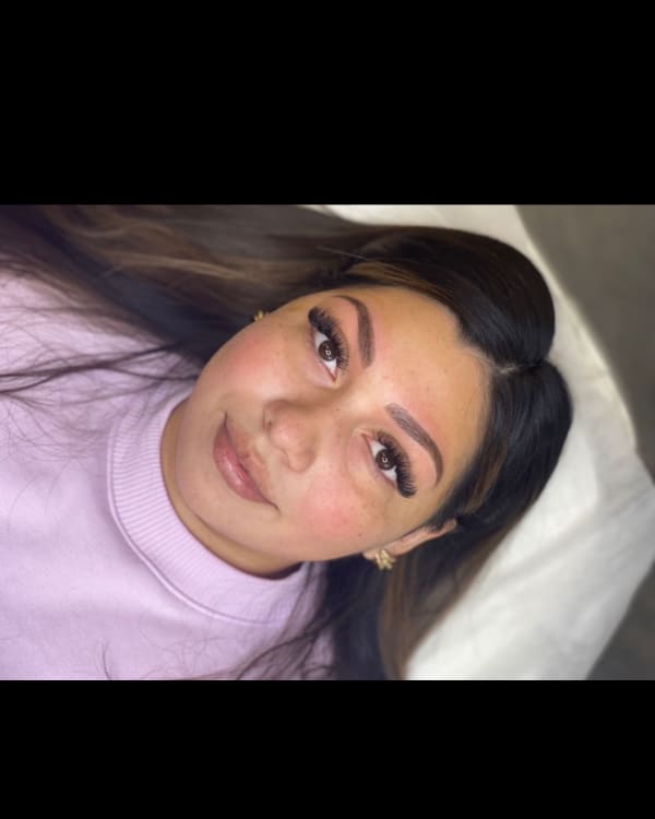 After microblading - Lockport client