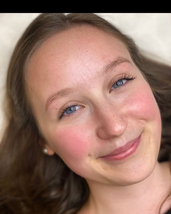 Before microblading - Wheaton client