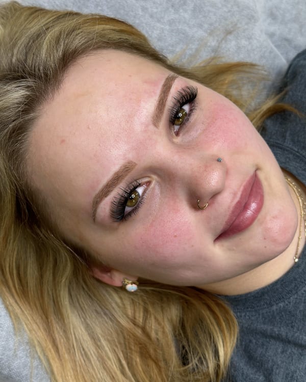 After microblading - Young transformation